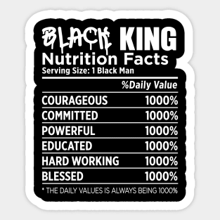 Black King Nutrition Sticker
